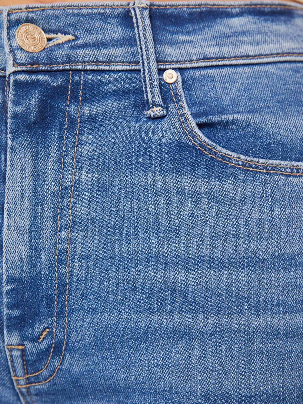 NEW MOTHER high waisted weekender skimp jeans in swing & a miss - Picture 7 of 7
